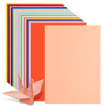 Rainbow Colored Printer Paper for Origami 100 Sheets