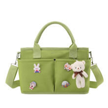 Diaper Bag Tote Green Large Capacity Hospital Maternity