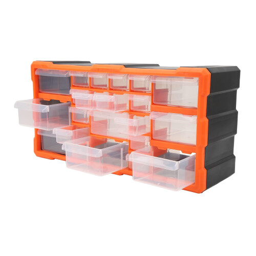 Plastic Organizer with 22 Drawers for Tools Screws Beads