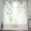 Lilla akvarel transparente gardiner 132x182 cm, eukalyptus 1
