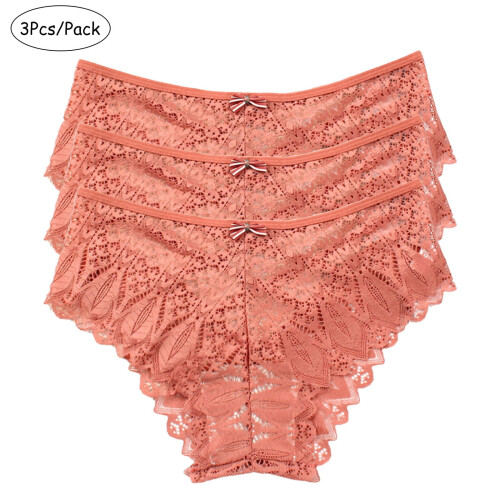Dame blonde bikinitruse med kryss, 3-pakning