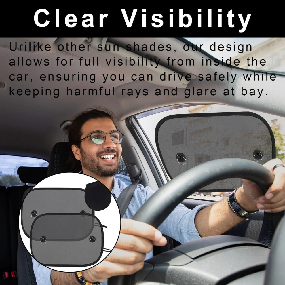 Yiajia Car Window Shades For Baby - Universal Car Sun Shade For Children, Uv Protection