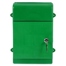 Weatherproof Wall-Mounted Mailbox with Lock Green