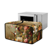 Housse pour four grille-pain motif colibri et pivoine, taille S
