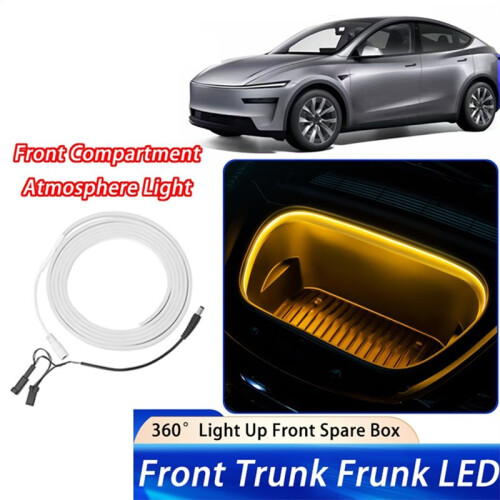 For  Ambient Lighting  Modely/3 Front Trunk Welcome Lighting Magnetic Decorative Light Strip 2