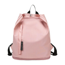 Beach backpack pink swim gym bag with shoulder strap
