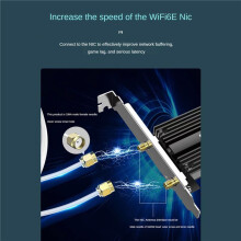 2X Portable 2.4G/5G/6G WiFi 6E Antenna with Cable Indoor Wireless Antenna with Magnetic Bottom for Network Card Black