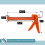 Caulking Gun 10:1 Thrust Ratio Hand Operated No Drip 8