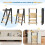 Foldable Toddler Learning Tower, Adjustable Kitchen Helper Step Stool 5