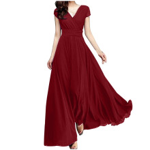 Red cocktail wedding dress for women, size 3XL