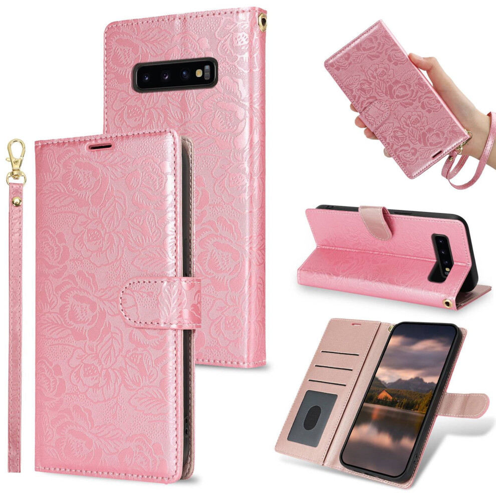 Samsung Galaxy S10 Plus Leather Wallet Case With Card 9180435702968