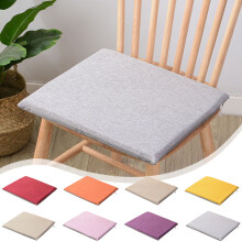 Linen Chair Cushions 16x16 inch with Non-Slip Backing
