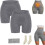 Viresta shaping shorts high-waist tummy control 2 pcs gray 1
