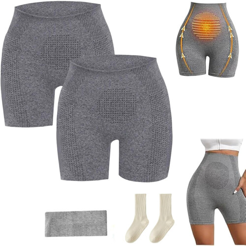 Viresta shaping shorts high-waist tummy control 2 pcs gray