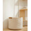 Cotton Woven Basket with Leather Handle 1 Pack 8