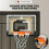 Indoor Mini Basketball Hoop with Electronic Scoreboard, 6