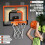 Indoor Mini Basketball Hoop with Electronic Scoreboard, 7
