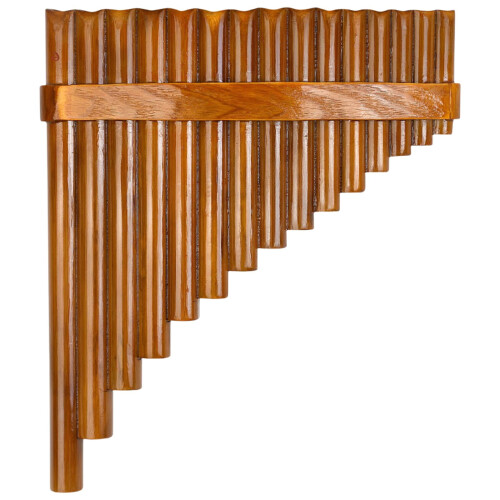 Bamboo Panpipe Woodwind Instrument 15 Pipes