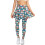 Women's Hibiscus Pink Skorted Leggings M 1
