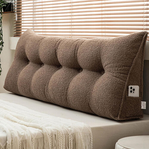 Triangular Headboard Pillow PP Cotton Lumbar Support with