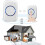 Wireless Doorbell Waterproof Button Plug-in Receiver 1000ft 4