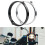 Aluminum Alloy Motorcycle Headlight Adapter 7 Inch Black 5