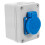 Outdoor Electrical Box IP65 3-Socket Panel Mount Female 1