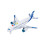 Friction-Powered Airplane Toy for Kids 1:200 Scale with 1