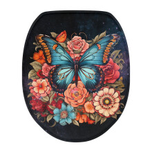Butterfly Flower Galaxy WC-kannen suojus Pestävä 1 kpl