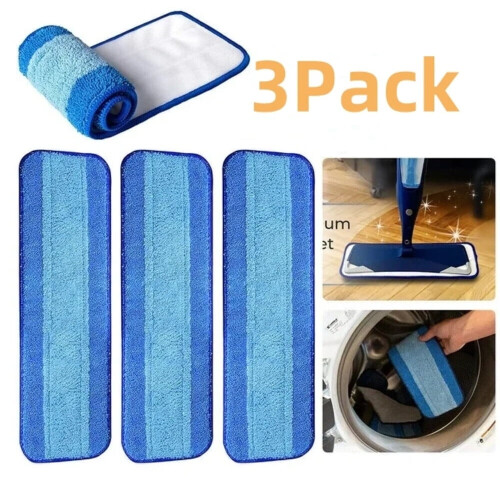 Bona-Compatible Washable Microfiber Mop Pads 3-Pack