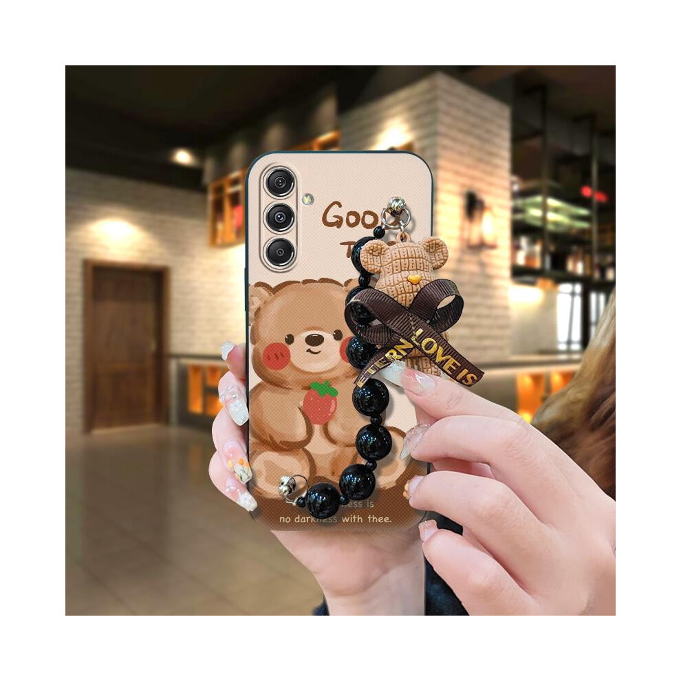 Samsung Galaxy A35 5G Silicone Case With Bear Bracelet And 9165521215096