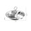Stainless Steel Steamer Basket 3-Cavity with Handle 1