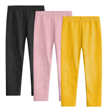 Toddler Girls Cotton Leggings Full Length Yellow 3-4 Years