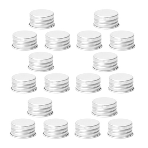 Glasmjölkflasklock Kryddburklock 50 st Silver