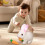 Bunby realistic white hopping bunny toy for kids 2