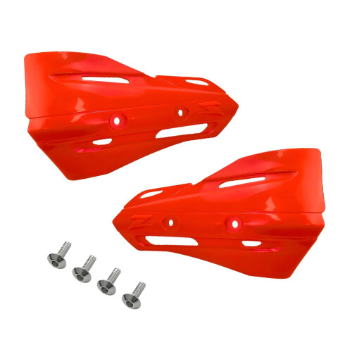 Motorcycle Hand Guards Orange Universal Fit