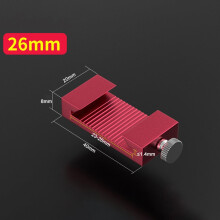 Acél vonalzó, ütköző és fém karcoló 26 mm