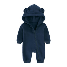 Baby Bear Ears Hooded Cotton Bodysuit Unisex 0-24 Months