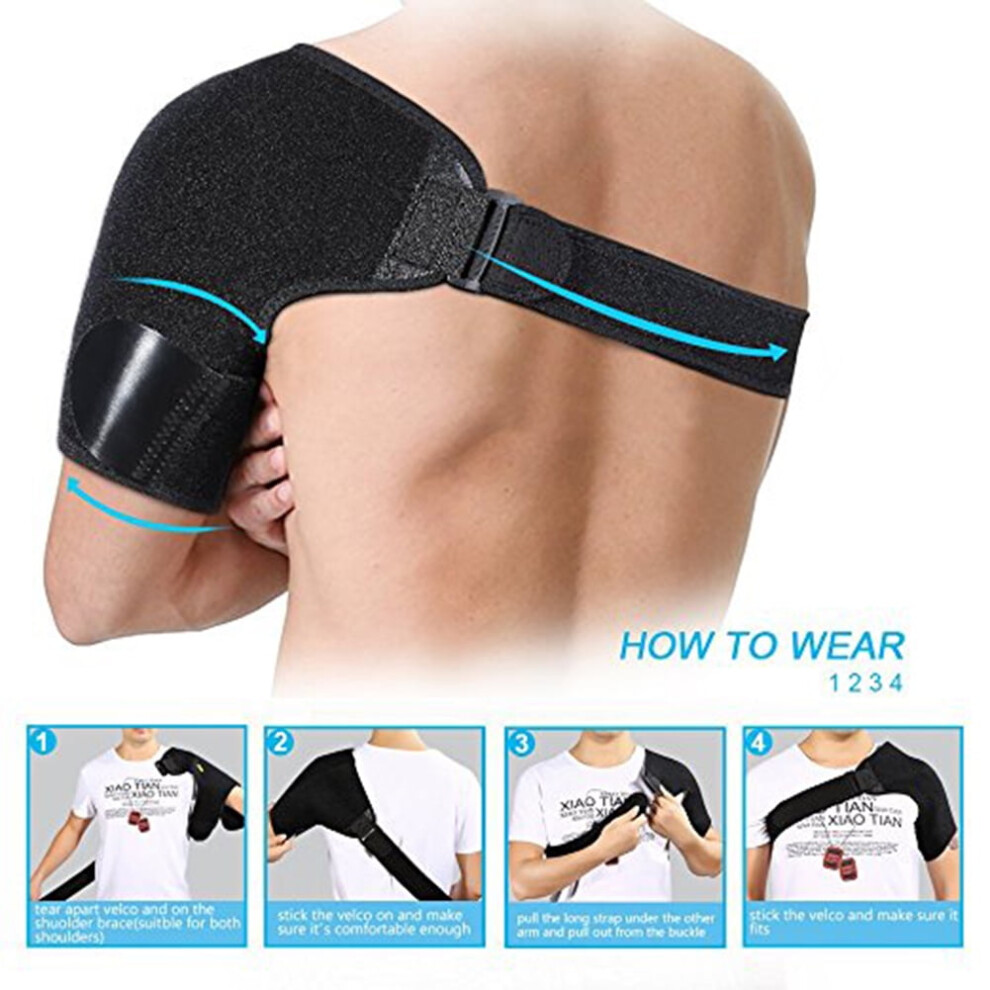 Shoulder Stability Brace Hot Cold Support Strap for