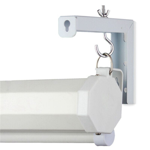 4Pcs Projector Curtain Hanger Projector Screen L-Bracket Mounting Hanger Holder Adjustable Extension Mount Stand 2