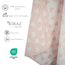Kiraz Kids 100 cotton Oekotex Certified Hooded Towel 100x100cm for boy