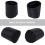 Rubber Ladder Foot Cover Black 4 Pcs 7