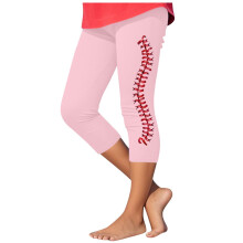 Yoga Capris Dam Högmidjade Stretchiga Atletiska Byxor