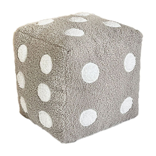 Coussin en peluche en forme de dé, doux et rembourré, cube de simulation, 1 pièce