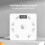 Smart Body Composition Scale with Bluetooth, White, 500 lbs 1