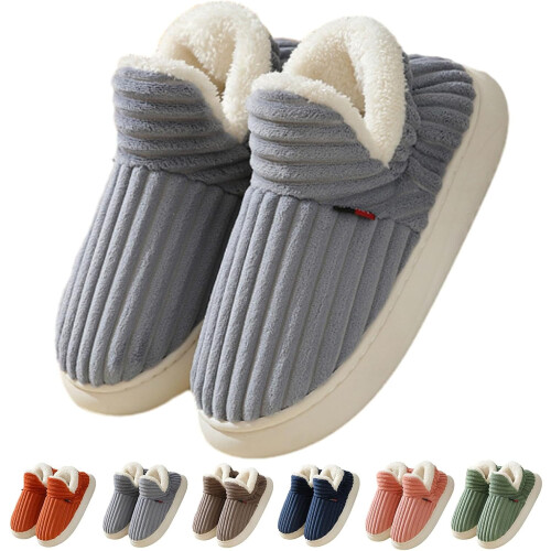 Pluffi slipper booties warm fuzzy thick-soled cloud slides