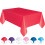 Red Plastic Tablecloth Rectangle 6 ft x 4.5 ft 1