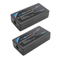 2X Extensor POE de 2 Puertos 10 / 100Mbps con Entrada / Salida EstáNdar IEEE 802.3Af para Cámara IP Extienda 100 Metros