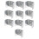 Galvaniserade staketpanelklämmor 32 mm-50 mm 10-pack 5