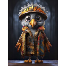 Wooden Bird Puzzle Native Outfit 300 Pieces